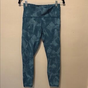 Blue Patterned Leggings